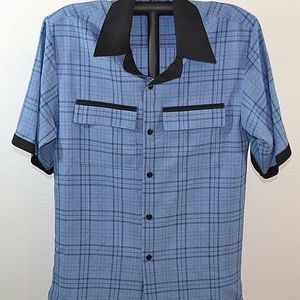 Smokey Joe’s Button Front Mens Short Sleeve Shirt